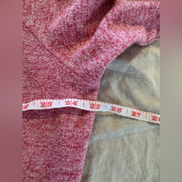 Maeve Anthropologie Marled Laney Pink Soft Mock Cowl Neck Sweater 1X - Picture 6 of 8